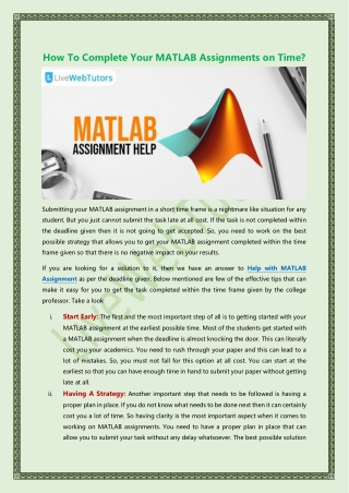 Get Best MATLAB Assignment Help Service in Canada @ 30% off