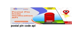 postal pin code api