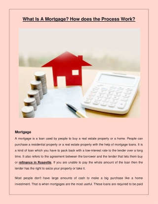 What Is A Mortgage? How does the Process Work?