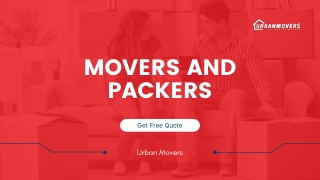 Movers and Packers - Urban Movers