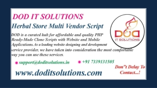Best Ready Made Clone Script - DOD IT SOLUTIONS
