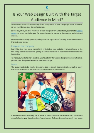 Is Your Web Design Built With the Target Audience in Mind