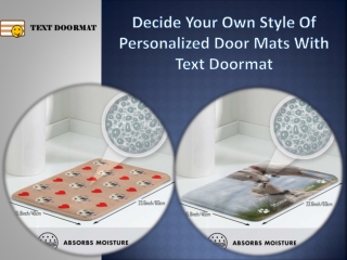 Choose different Style Of Personalized Door Mats With Text Doormat