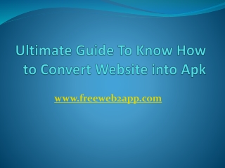 Ultimate Guide To Know How to Convert Website