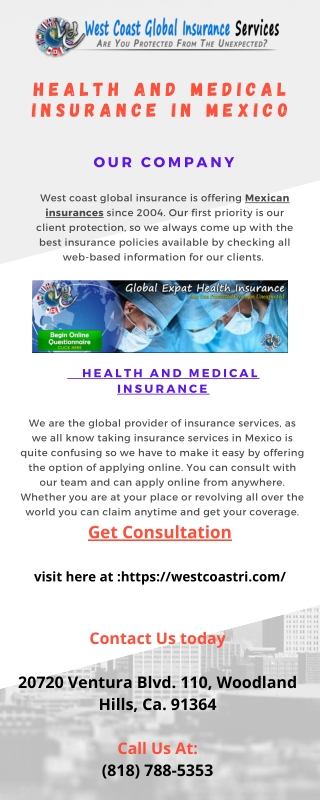 Health and Medical Insurance in Mexico