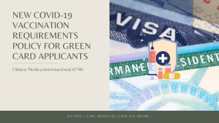 Nueva política de requisitos de vacunación COVID-19 para solicitantes de tarjeta