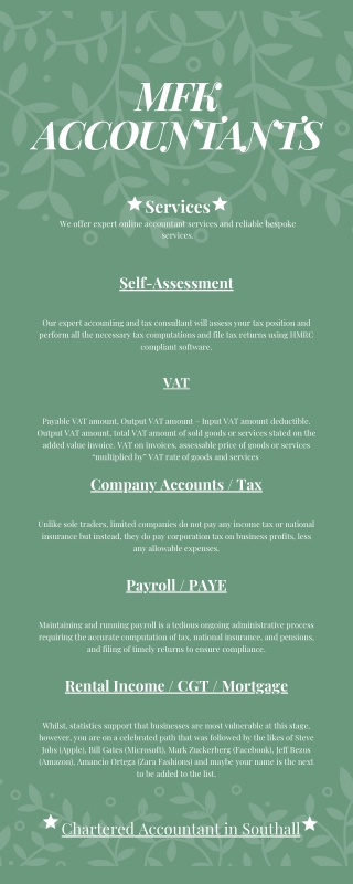 Company Accountant in Southall