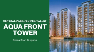 Central Park Aqua Front Towers Sector 32-33, Sohna Road South of Gurgaon PDF