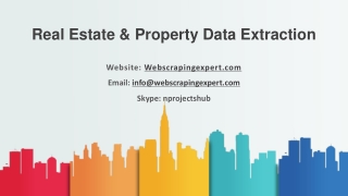 Real Estate & Property Data Extraction