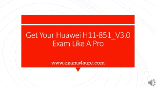 H11-851_V3.0 Exam Questions 2022