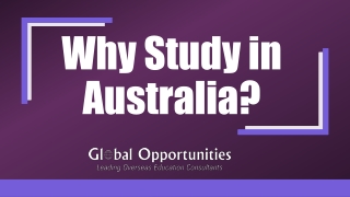 Why Study in Australia