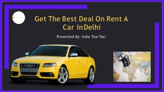 Get The Best Deal On Rent A Car In Delhi