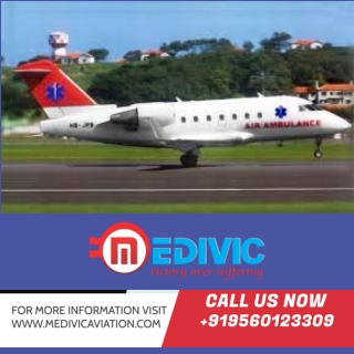 Obtain the Reliable ICU Air Ambulance Services in Raipur by Medivic
