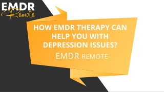 How EMDR therapy can help you with depression issues?