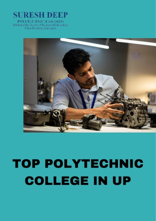 Polytechnic Courses After 10th With Categorized Fields