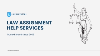 Best Law Assignment Help Services In UK From Professionals : LiveWebTutors