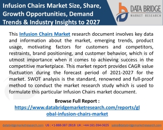 Infusion Chairs Market Share, Size, Application, Region & Industry Insights 2021