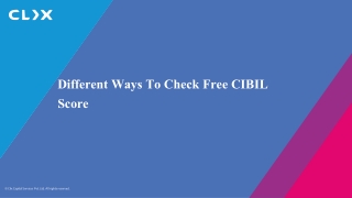Different Ways To Check Free CIBIL Score
