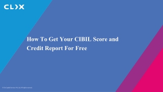 How To Get Your CIBIL Score and Credit Report For Free