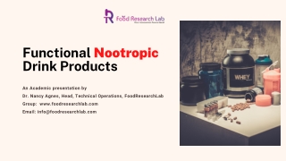 Functional Nootrophic Drink Products