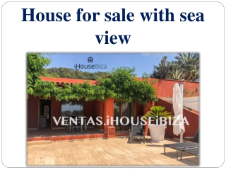 House for sale with sea view