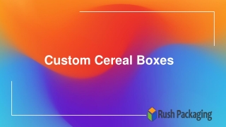 Custom Cereal Boxes