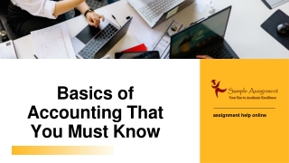 Basics of Accounting That You Must Know