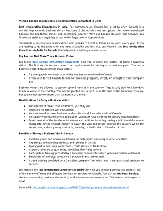 Immigration Consultant in Delhi