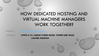 How Dedicated Hosting and Virtual Machine managers work ppt