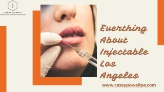 Everthing About Injectable Los Angeles