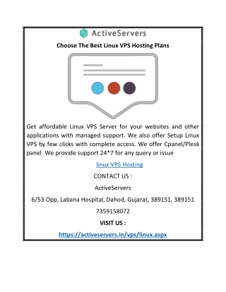 Choose The Best Linux VPS Hosting Plans