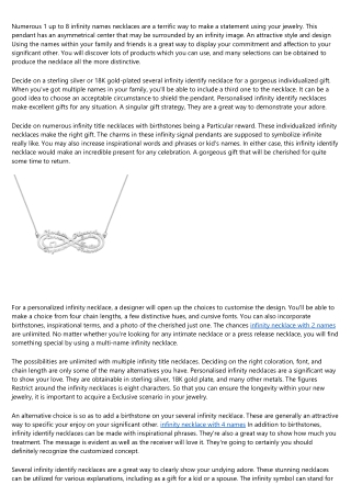 Why We Love infinity necklace with 2 names (And You Should, Too!)