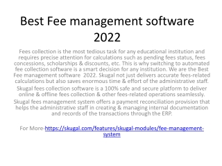 Best Fee management software  2022