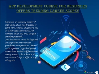 App development course for beginners