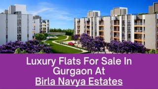 Birla Navya Estate Premium Floor Residences in Golf Course Extension Gurugram.PPT