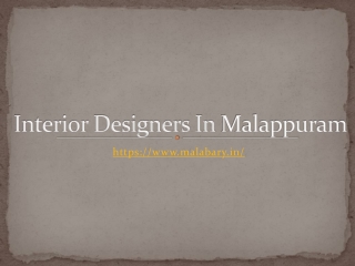 Interior Designers In Malappuram