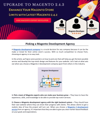 Picking a Magento Development Agency