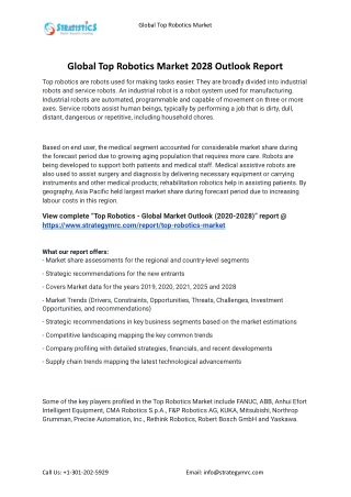 2021 Top Robotics Industry Global Analysis Report