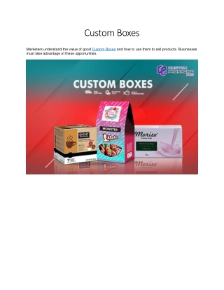 Custom Boxes