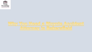 Why You Need a Bicycle Accident Attorney in Bakersfield