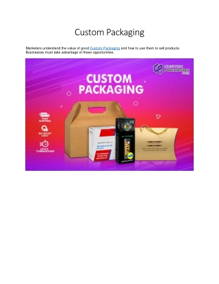Custom Packaging