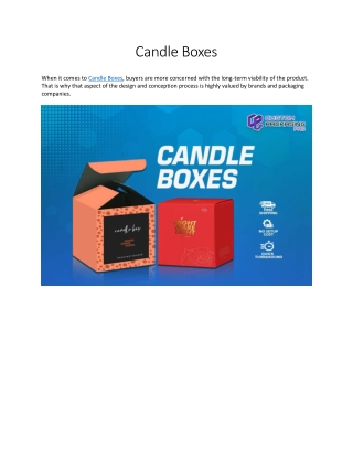 Candle Boxes