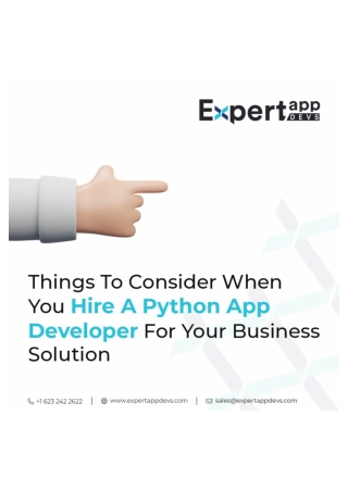 Things To Consider When You Hire A Python Developer For Your Business Solution