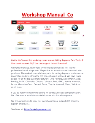 workshopmanuals