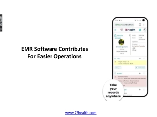 EMR Software Contributes For Easier Operations