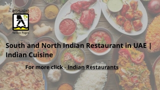 South and North Indian Restaurant in UAE | Indian Cuisine