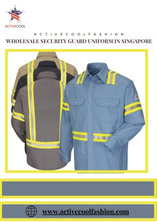 Wholesale Security Guard Uniform In Singapore