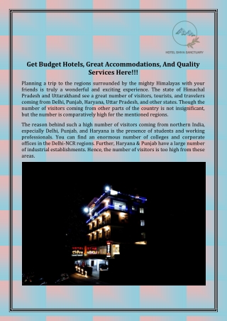 Best Hotel in Dharamshala