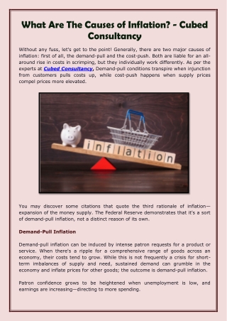 Cubed Consultancy - What Are The Causes of Inflation-converted