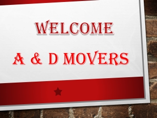 A & D Movers